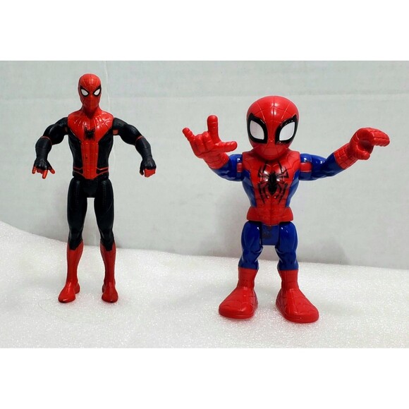 Spiderman Figure Lot: 6" Titan Hero 2019 + 5" Playskool Heroes 2018 Marvel Toy - Picture 2 of 16